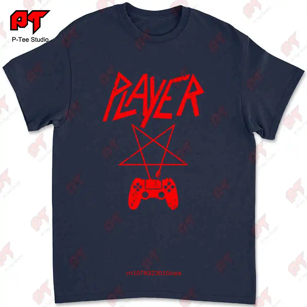 Player Fun Slayer Controller Games Pentagramm T-shirt IK4F