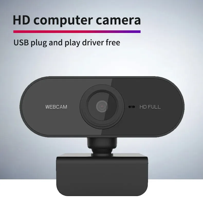 Cámara externa para ordenador portátil, Webcam de videovigilancia, 1080P, HD, micrófono interno, videoconferencia remota, Chat, USB