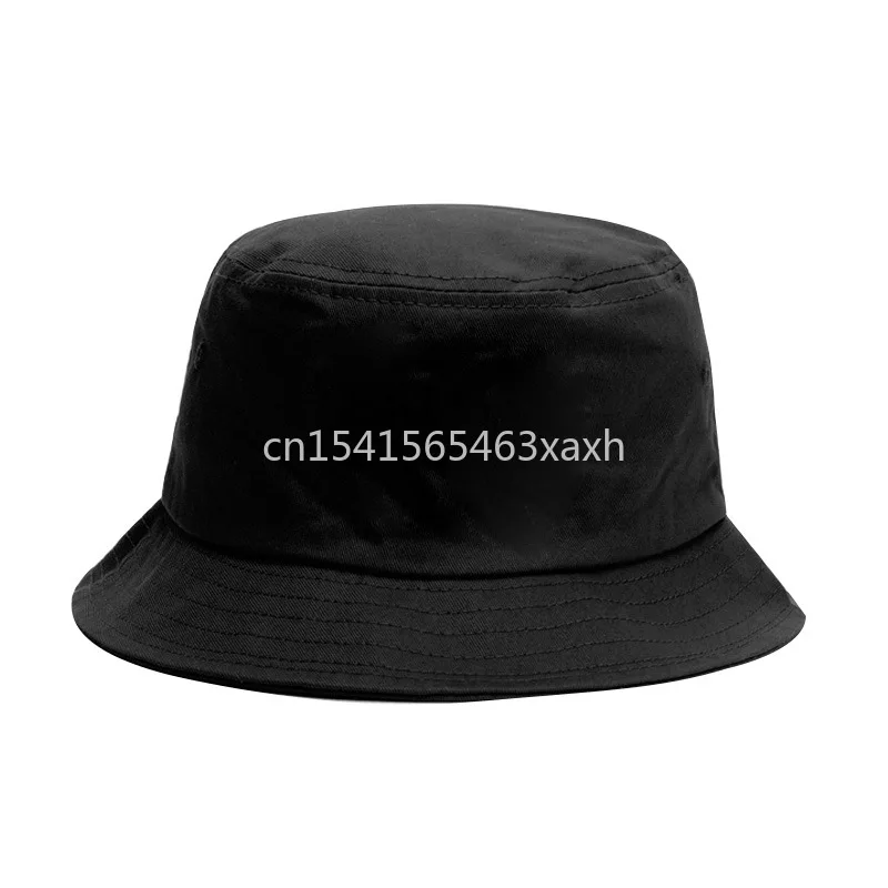 Black White Solid Bucket Hat Unisex Bob Caps Hip Hop Gorros Men women Summer Panama Cap Beach Sun Fishing Boonie Hat