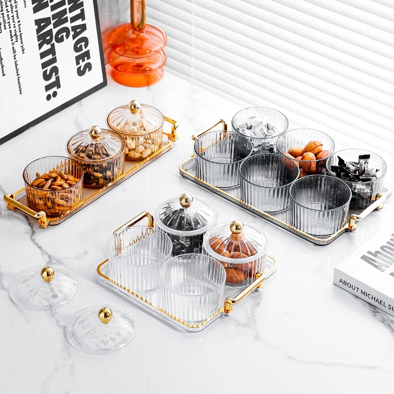 

Creative cute and popular fruit plate tea snack dish snack tray for dried fruit and desserts KTV compartmentalized dish
