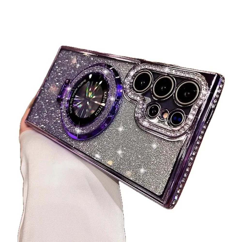 

Аксессуары для мобильных телефонов для Samsung S25 Ultra, чехол для телефона S24, подставка для телефона со стразами S23/A55, защитный чехол для телефона