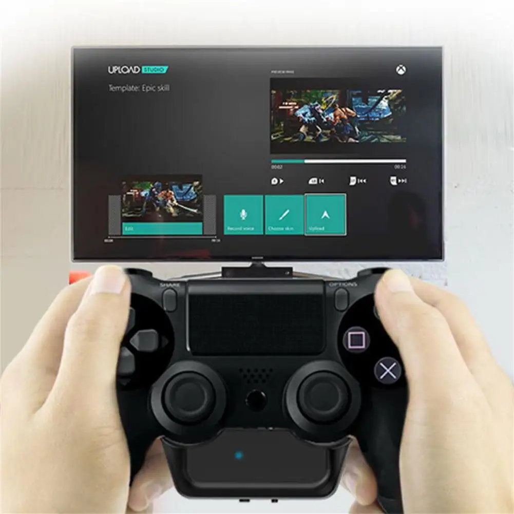 Adaptador de áudio para PS4 Controller, Headphone Receiver sem fio, Headset Converter, Compatível com Bluetooth 5.0, 3.5mm, Playstation 4