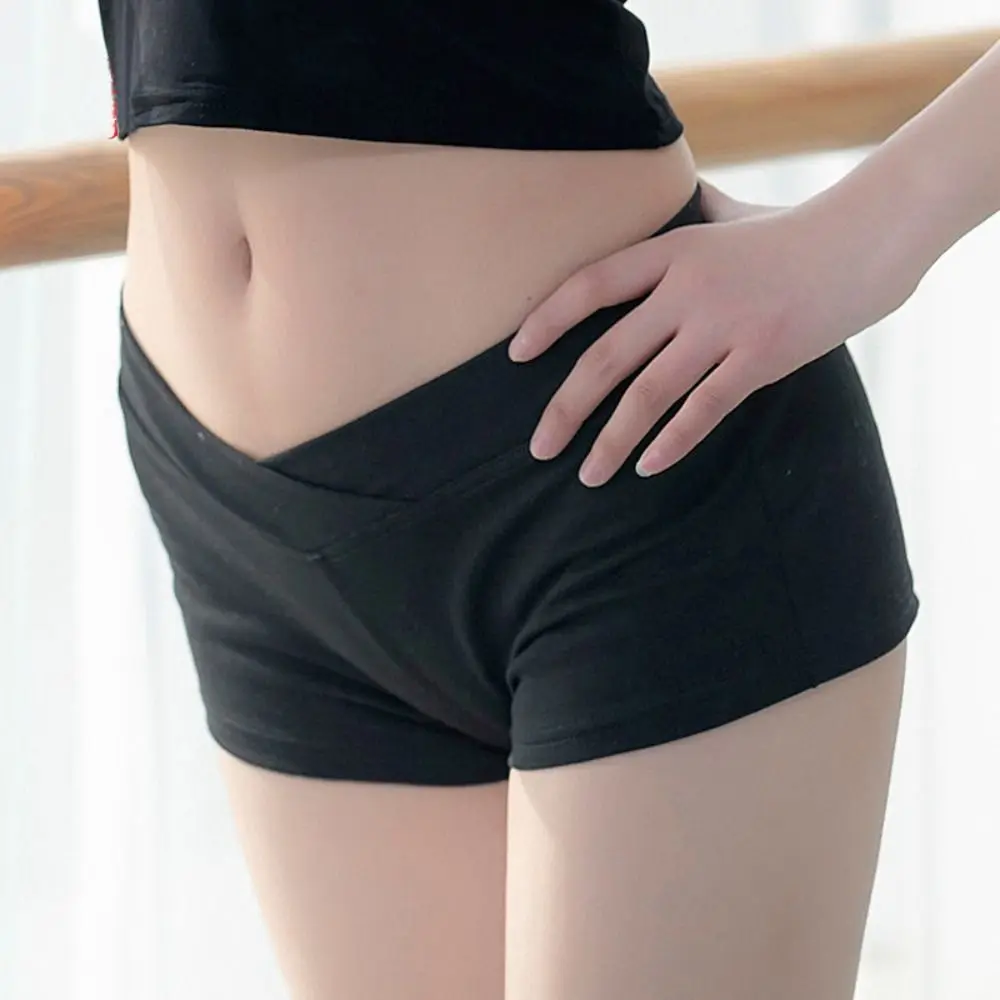 Casual Ultra Short Sports Shorts Simple Fitness Running Black Ballet Pants Sexy Training Flat Pants Tight Low Waist Shorts Women