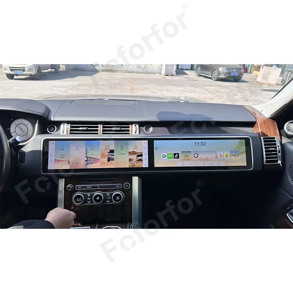 15.5 Inch 1920*1080 Android Car Radio For Range Rover Vogue L405 2013-2017 Dual Screen New Design Copilot Entertainment System