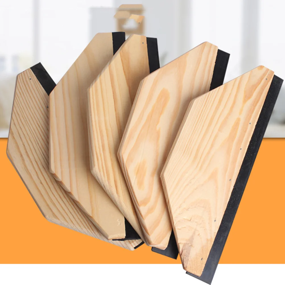 

5Pcs Wall Paper Scraper Heavy Duty Plastic Scraper for Adhesive Film Removal on Glass Walls Windows Reusable Sticker