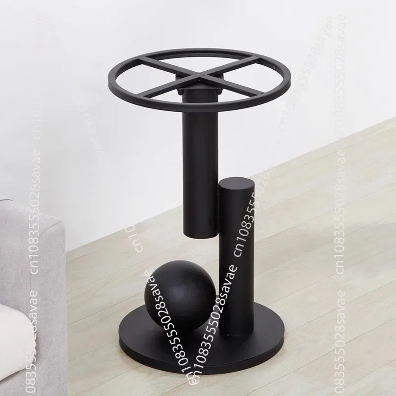 Light Luxury Wrought Iron Table Leg Bracket Coffee Table Marble Slate Round Dining Negotiation Table Leg