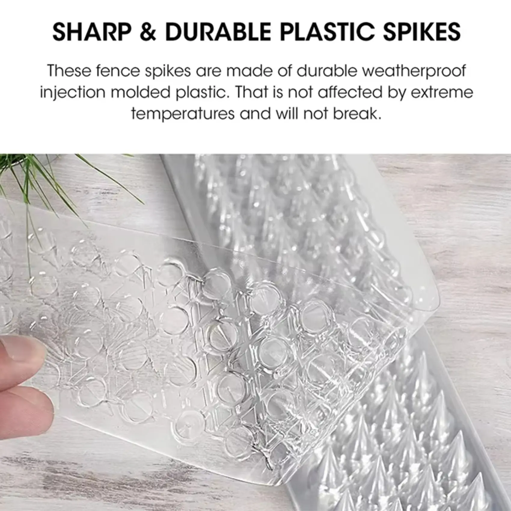 

ABZS 50X Прозрачные пластиковые шипы-отпугиватели для кошек, птиц, голубей, белок, для защиты садовых ограждений