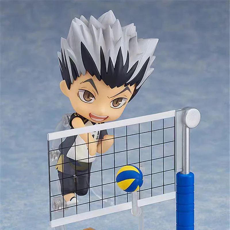 10cm Anime Haikyuu Mini Kotaro Bokuto Action Movable Model Nendoroid Figures Ornament Collection Cute Doll Toys Gift