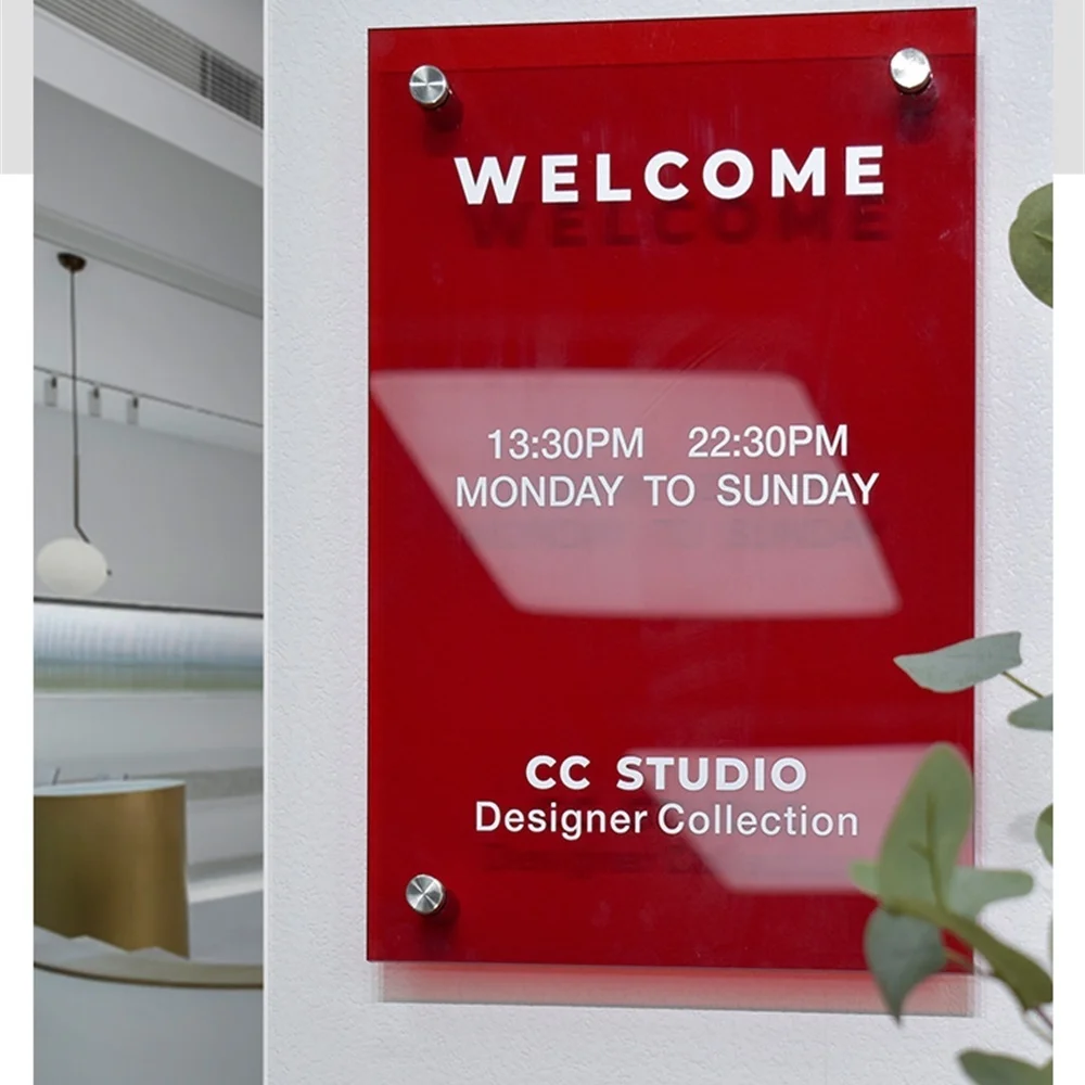 Custom Color Letter Text Wall Hanging Sign Large