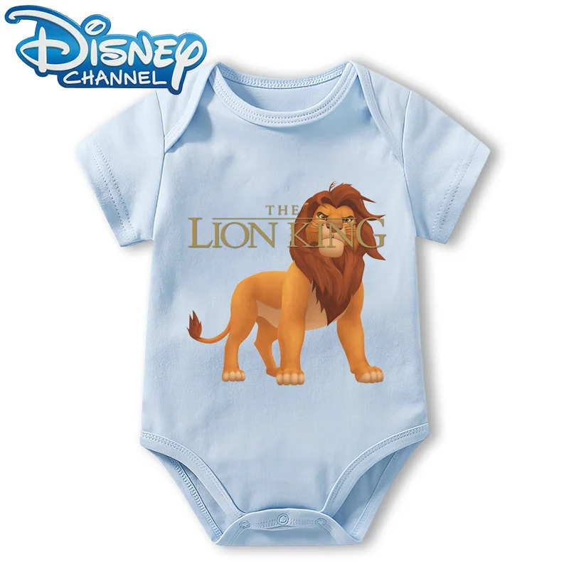 Baby Clothes Bodysuit for Newborn Infant Jumpsuit Boys Girls Disney The Lion King Short Sleeves Romper Onesies 0 To 12 Months