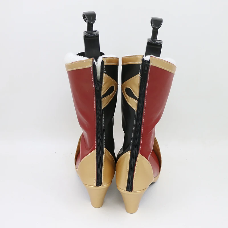 Neues Spiel Anime Genshin Impact Yanfei Cosplay Schuhe Stiefel Kostüm Halloween Party Outfit für Frauen Zubehör Anpassung