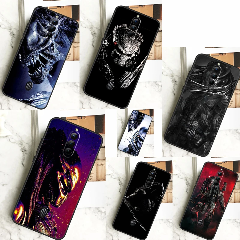 Alien Predator Case For ZTE Nubia Red Magic 8 8S Pro Plus RedMagic 9 Pro Plus 6 7 6S 7S Pro 5S 6R 5G Cover