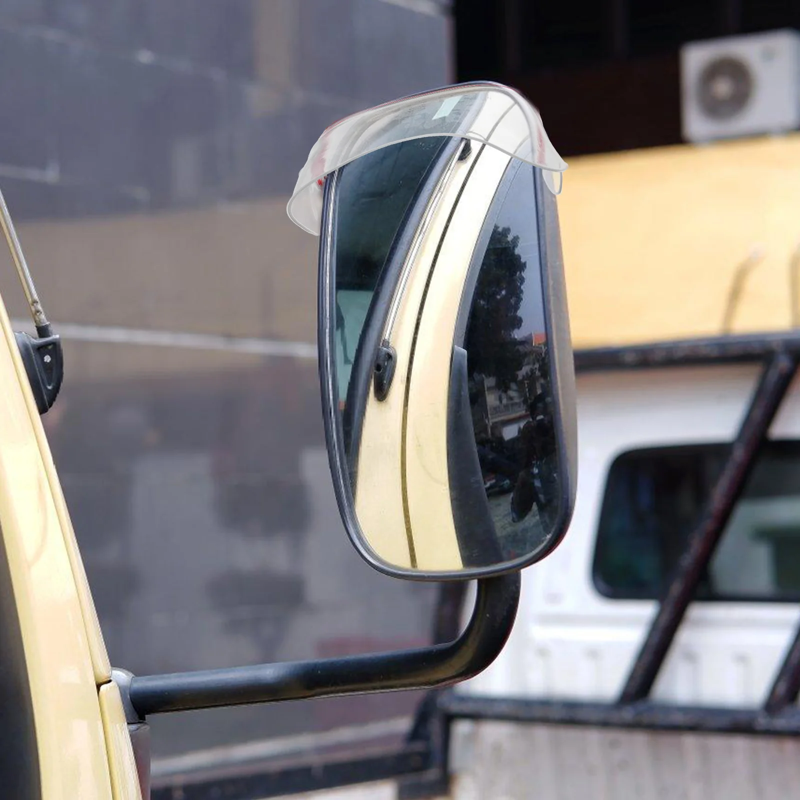 

1 Pair Rearview Rain Eyebrows Rain Visor Guards For Trucks Side Durable Plastic Waterproof Cover Clear Visibility Easy