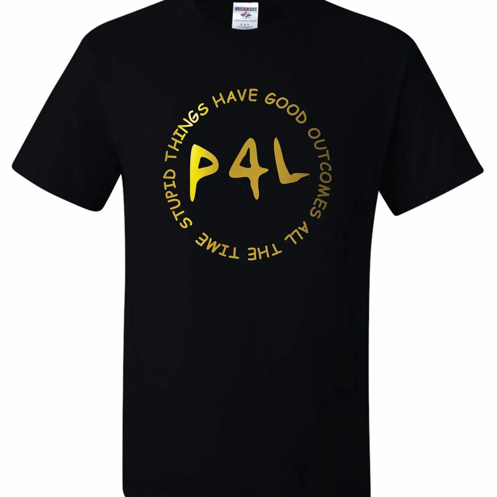 Funny T Shirt Stupid Things Have Good Outcomes All The Time Pogues 4 Life OuterBanks Black vintage Washed homme Versatile