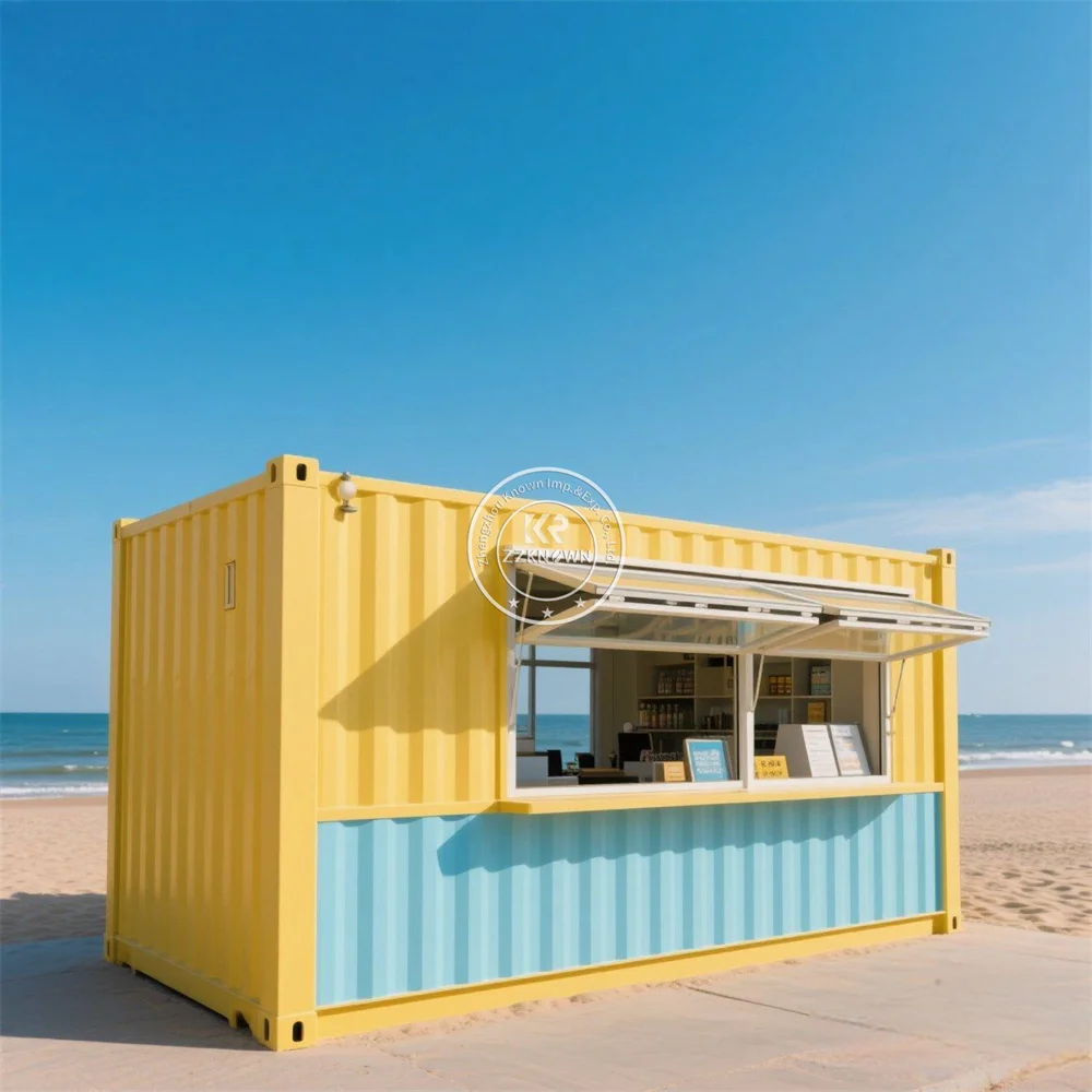 

Street Container Bar Outdoor Street Prefabricated Fast Food Restaurant Caravan Camping Trailer Coffee Kiosk Fully Kitchen