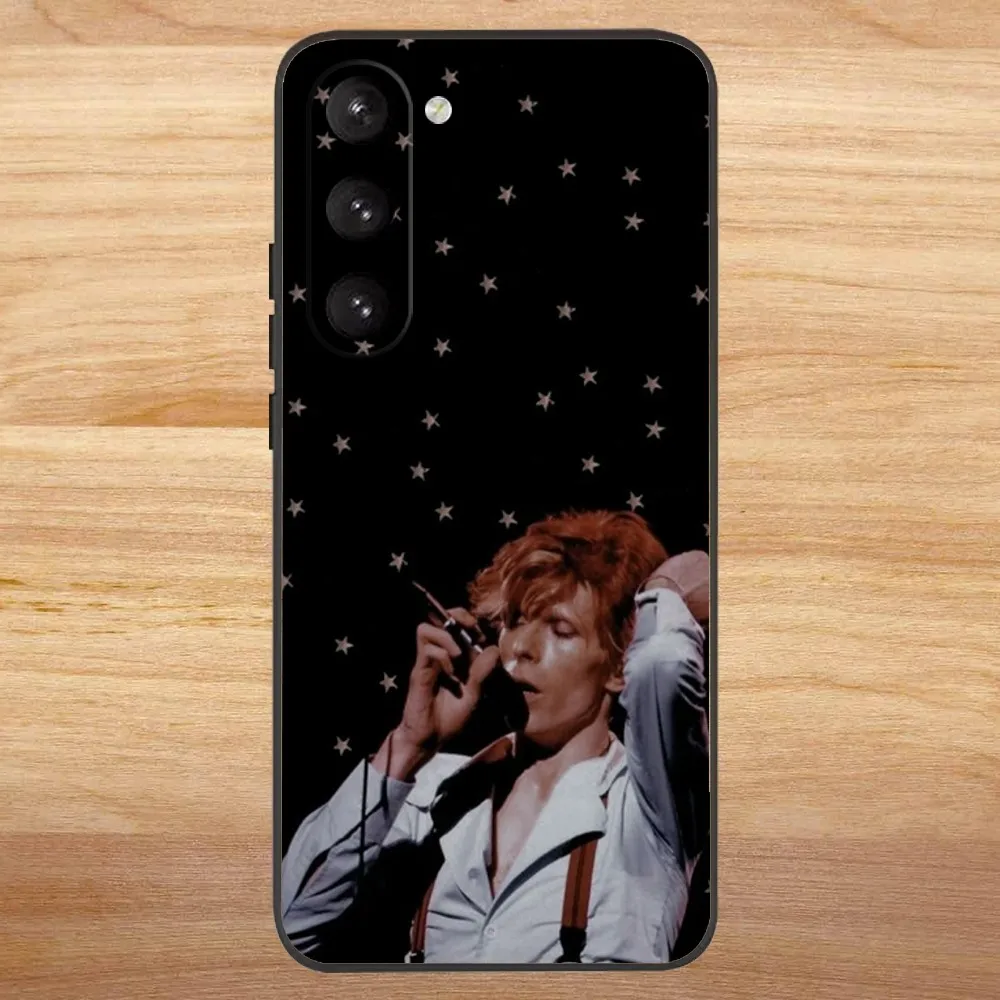 D-David Singer B-BowieS Phone Case for SamsungS24,S23,S22,S21,S20 Ultra Pro S10,S30Plus,20 Ultra Black Cover