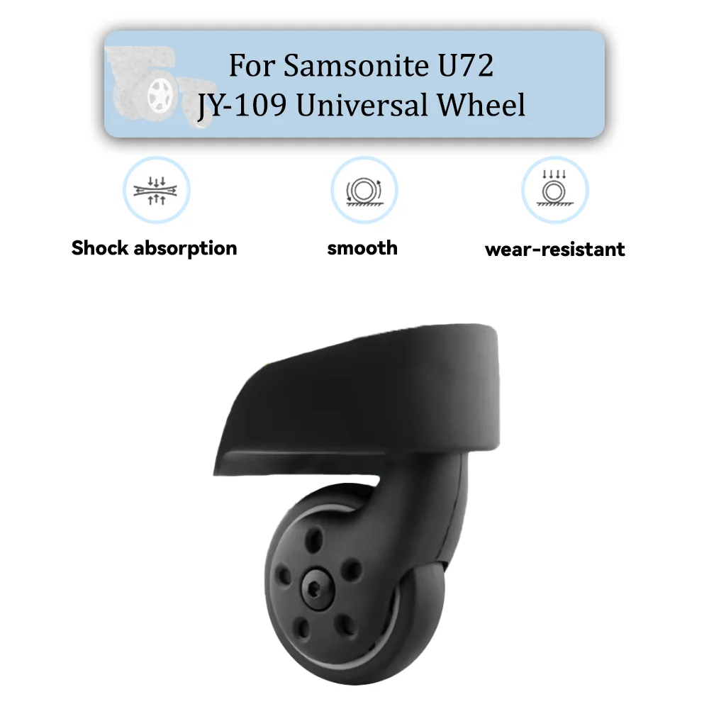 

For Samsonite U72 JY-109 Universal Wheel Replacement Suitcase Rotating Smooth Silent Shock Absorbing Wheel Accessories Wheels