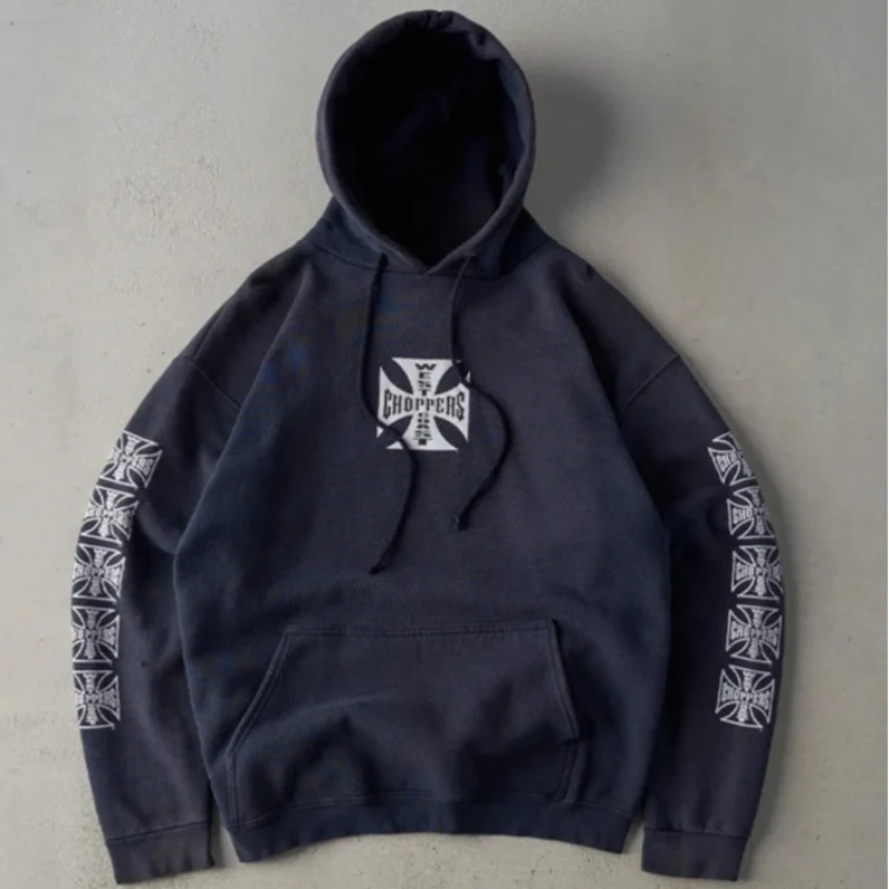 Europese Amerikaanse Straat Creatieve Print Mode Hip Hop Punk Losse Trui Y2K Herfst Winter Vrouwen Lange Mouwen Harajuku Hoodie