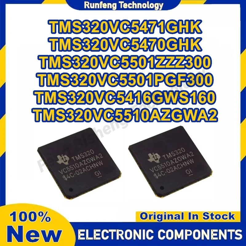 2PCS TMS320VC5471GHK TMS320VC5470GHK TMS320VC5501ZZZ300 TMS320VC5501PGF300 TMS320VC5416GWS160 TMS320VC5510AZGWA2 op voorraad