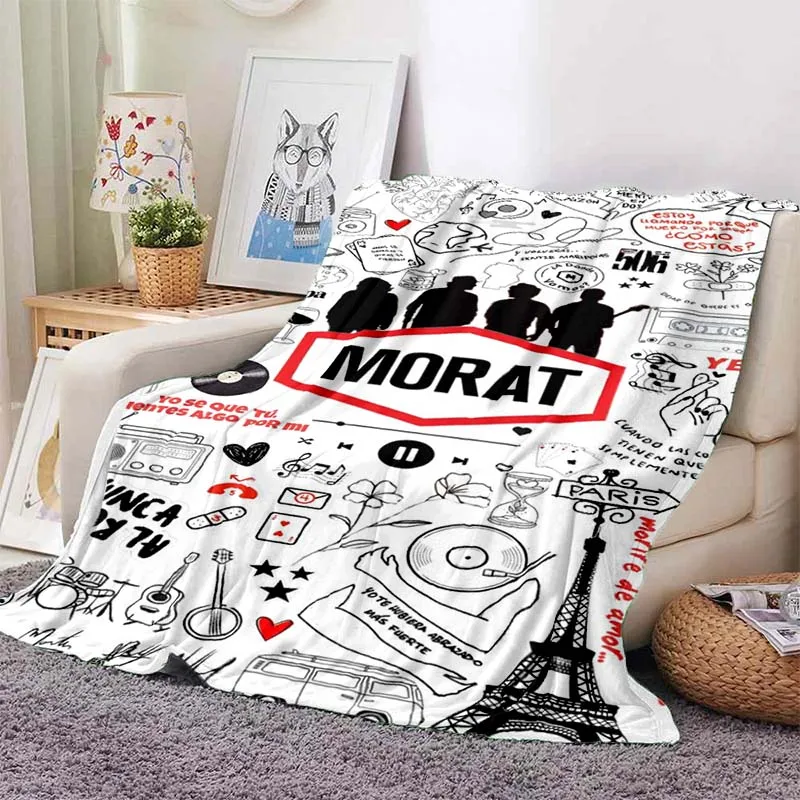 Morat Pop Band Album Art Print Flannel Blanket Ultra Soft Warm Throw For Bedroom Sofa Cozy Stylish Home Bedding Room Decor Gift