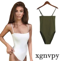 Xgnvpy 2 szt. Letni damski strój kąpielowy letnie seksowne stroje kąpielowe Push Up Sling bikini zestaw jednoczęściowy Camisole seksowne bikini na plażę zestawy