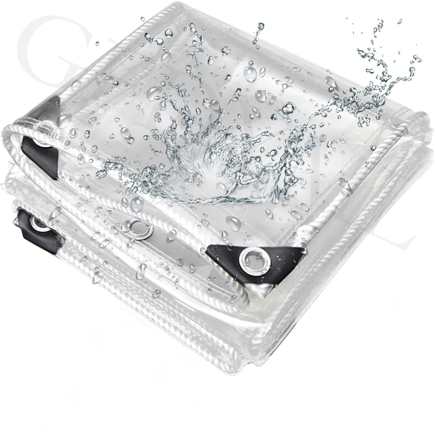 Durable PVC Transparent Zipper Tarpaulin, Waterproof, Windproof, and Tear-Resistant, Suitable for Greenhouses, Courtyards, Garde