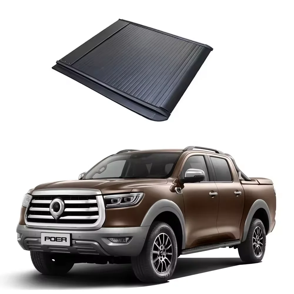 

High Quality Retractable Roller Lid Shutter for Toyotas Hilux Revo Rocco compatle with Roll bar waterproof Tonneau Cover