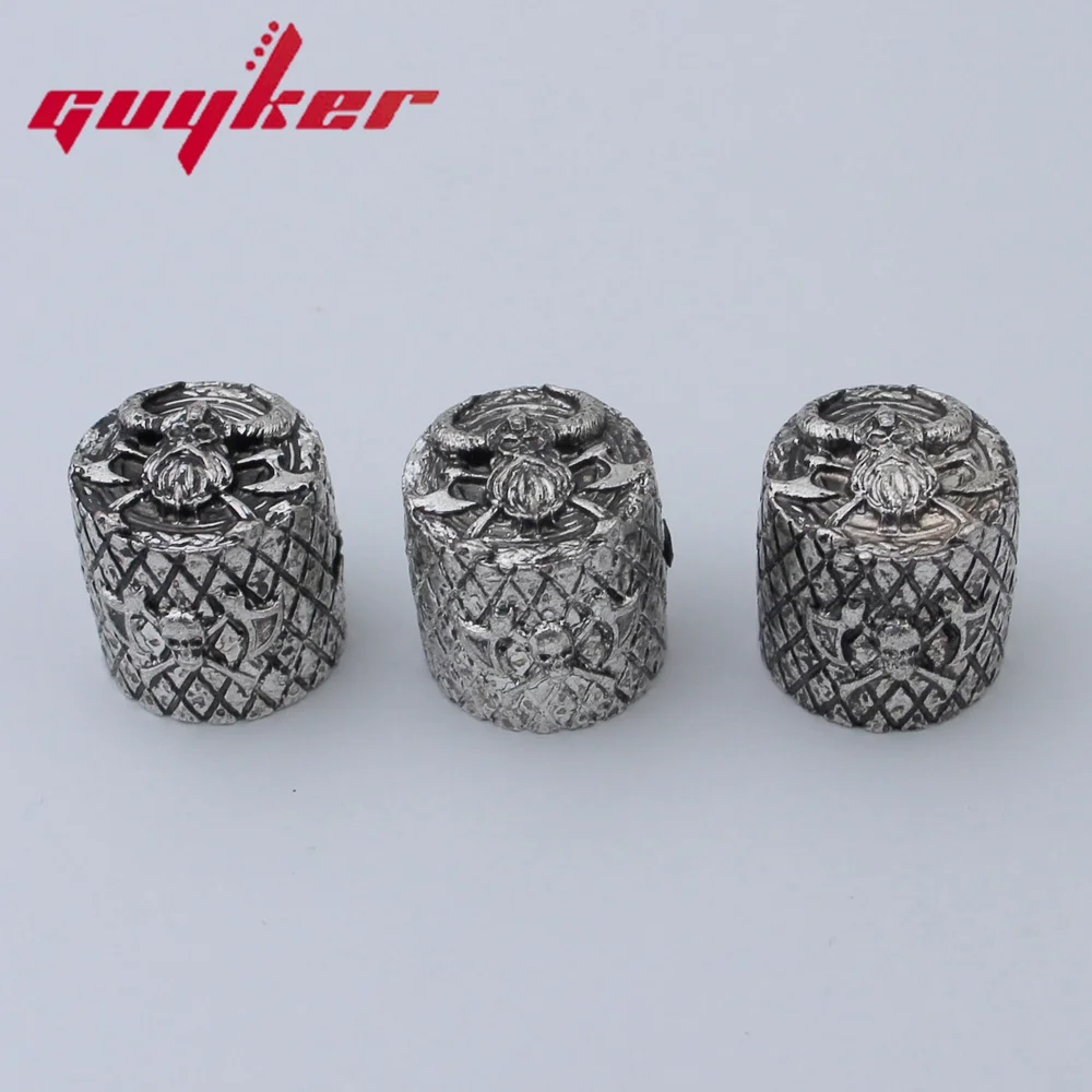 GUYKER Electric Guitar Bass Knobs Pirate Head Style Surface Retro Style Two Color Option