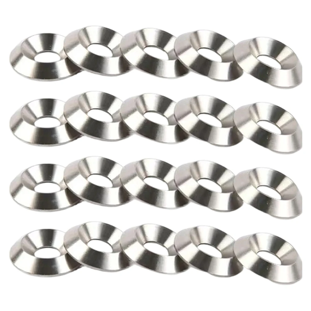 

20pcs Countersunk Washers M6x19x4.5 Decorative Washers Solid Countersunk Head Flat Gaskets For Industrial Marine Agricultural