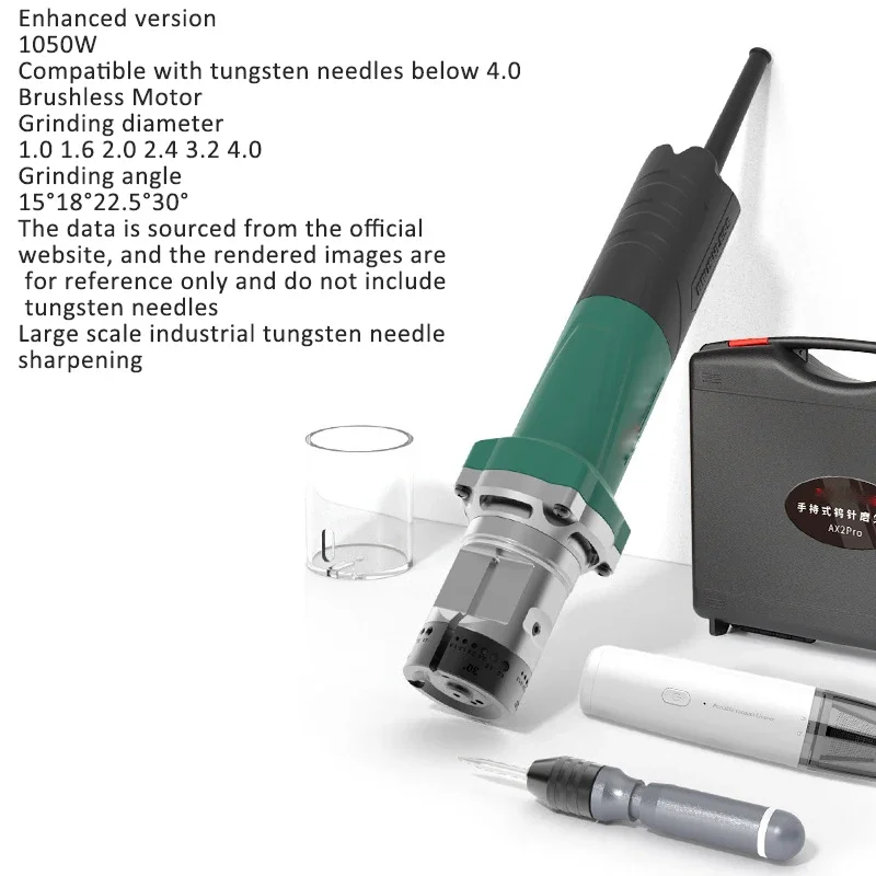AX2Pro Electric Tungsten Needle Grinding Machine Tungsten Electrode Grinder Sharpener Portable 1.0-4.0mm TIG Welding Accessory