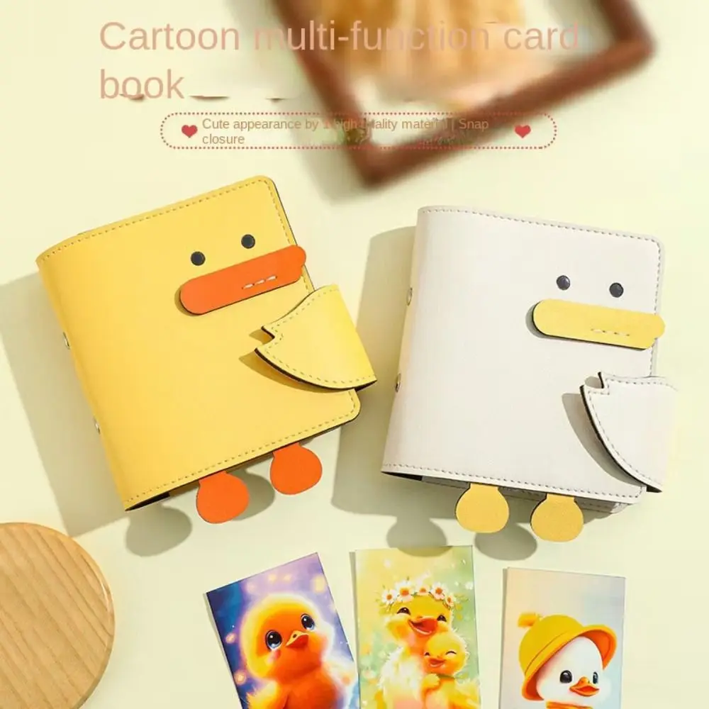 

Yellow Duck Card Album One Grid 3-inch Postcard Storage Album Idol Theme Durable Material Photo Storage Album Memory Keeping