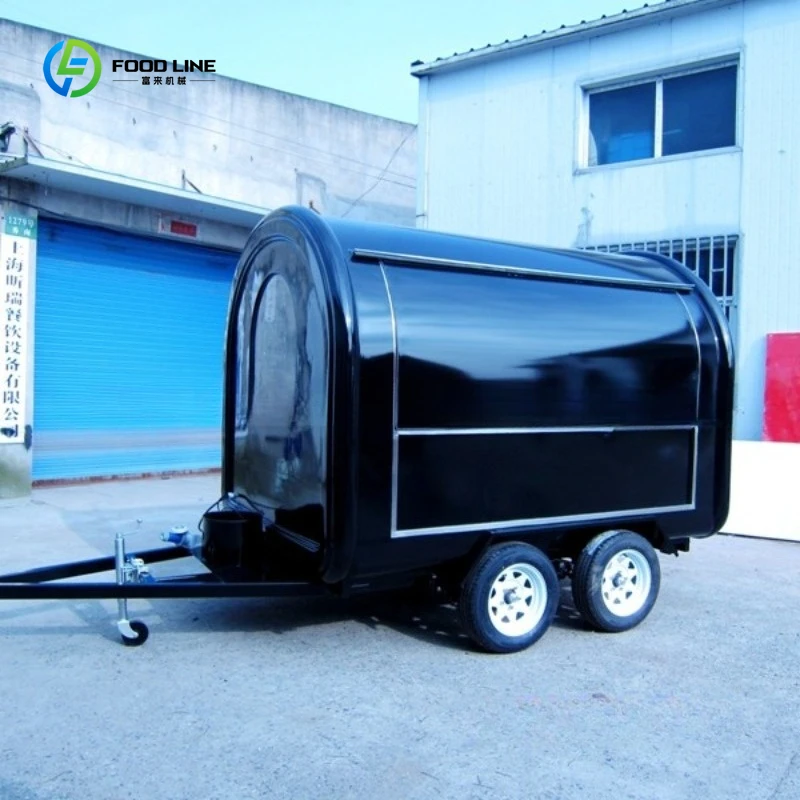 Mobile Fast Food Truck Mobile Kitchen Trailer New Product Offers Round Restaurant Equipment Restaurant Small Machine