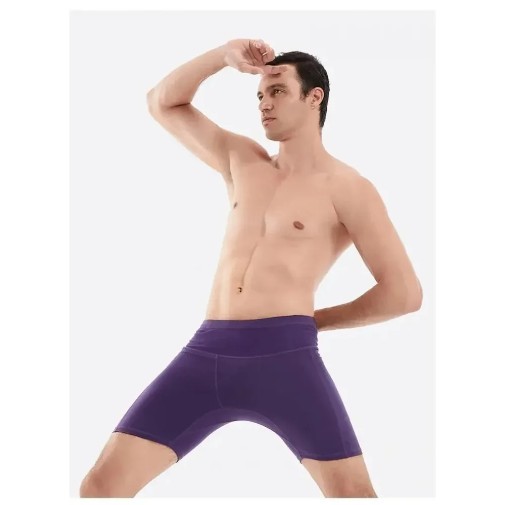 Summer New Men's 3.0 Multipocket Compression Shorts Quick Dry Marathon Running Jogging Cycling Fitness Exercise Tight Shorts
