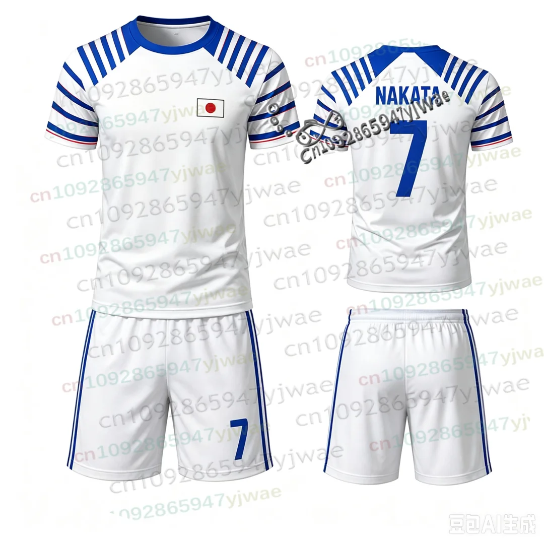 2026 Anime Captain Tsubasa Nankatsu Japanische Flagge T-Shirt und Shorts Set Atmungsaktive Schnelltrocknende Sportbekleidung für Erwachsene/Kinder 2-teiliges Set – Detail 10