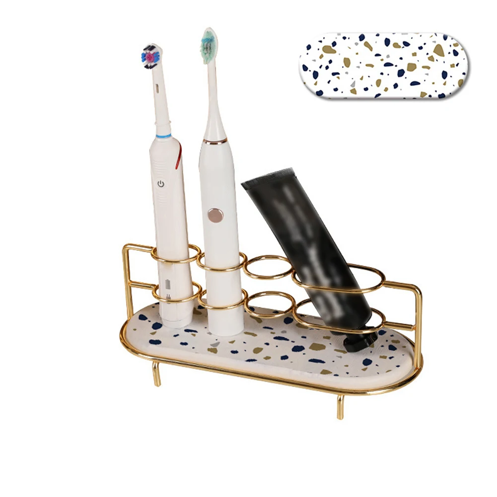 Compact Diatom Mud Toothbrush Rack Neat and Tidy For Bathroom Organization Solution Excellent Water Absorbency