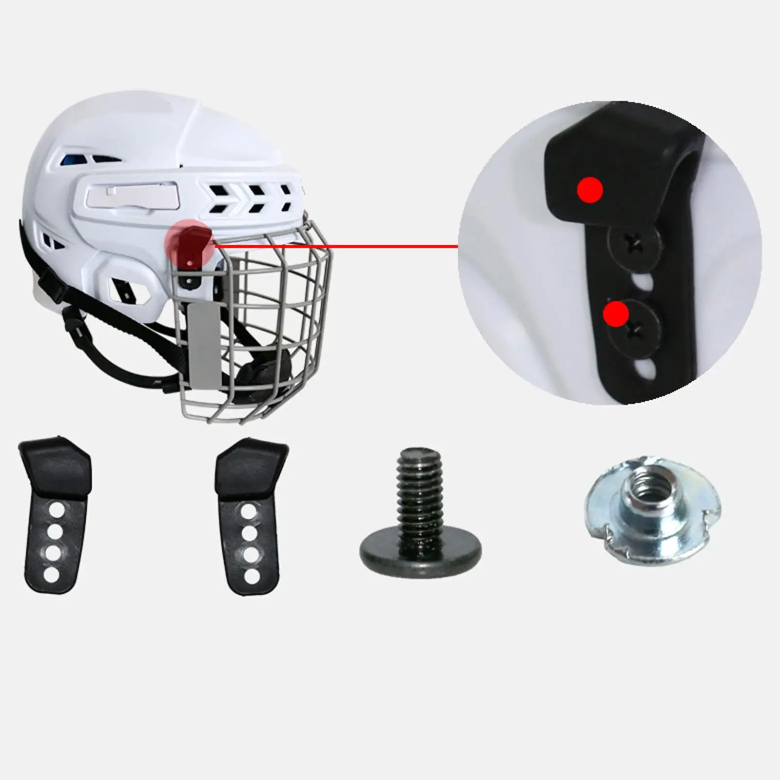 lightweight-aluminum-hockey-helmet-repair-nut-complete-kit-for-sports-helmet-accessories