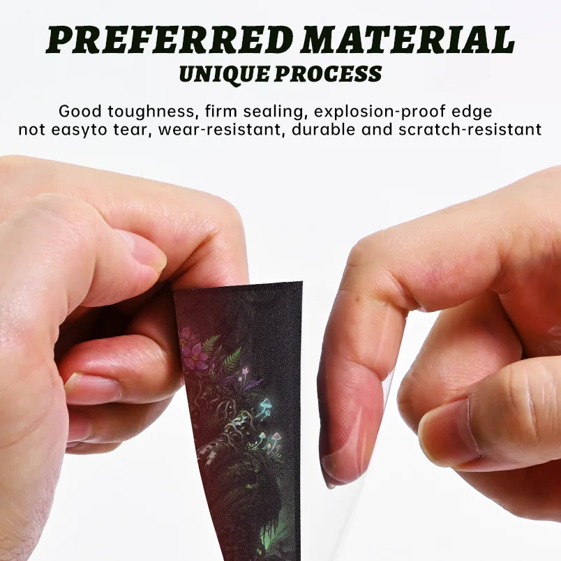 Card Sleeves -Pattern Print 210Pcs,Matte 66×91mm Standard Trading Card Protectors,Clear Front Anti-Slip Matte Back for TCG Cards