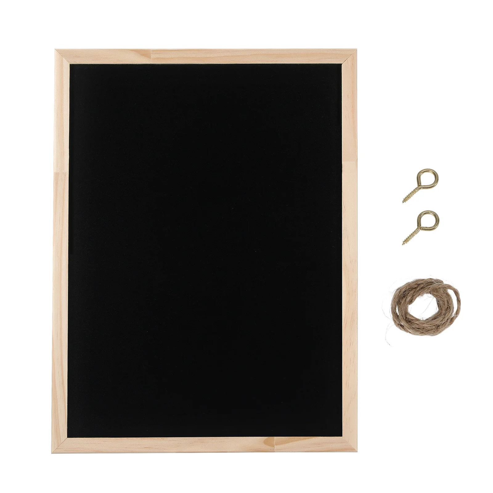 Hanging Wooden Chalkboard For Wall Vintage Framed Small Blackboard Smooth Writing Surface Decorative Message Board Office Home