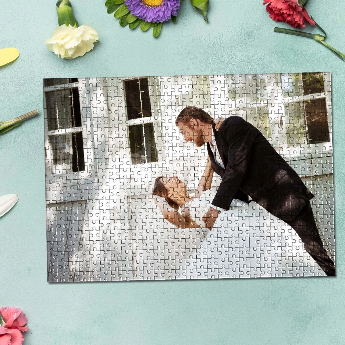 35/150/300/500/1000 قطعة صورة مخصصة ملصق مخصص لتقوم بها بنفسك شخصية صور صورة الألغاز بازل قطع فسيفساء #3