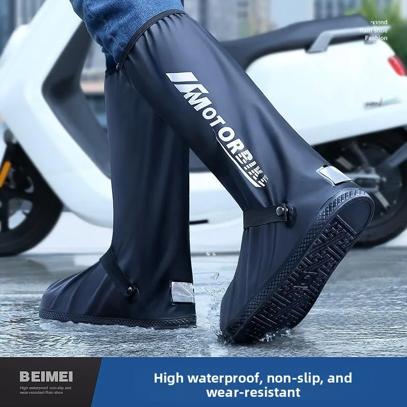 

Водонепроницаемые противоскользящие утолщенные высокие бахилы для обуви (мужские и женские) для защиты от дождя, износостойкие, для повседневного домашнего использования