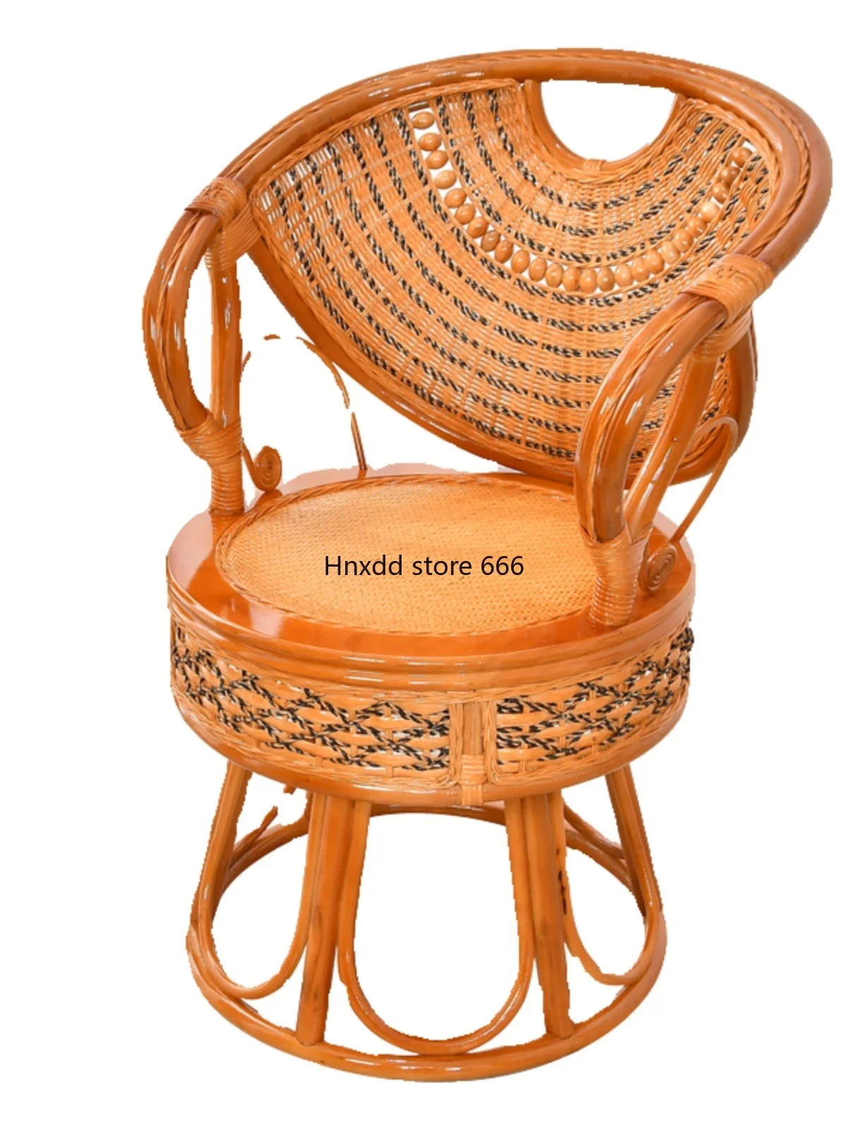 Rattan chair three-piece single back chair combination