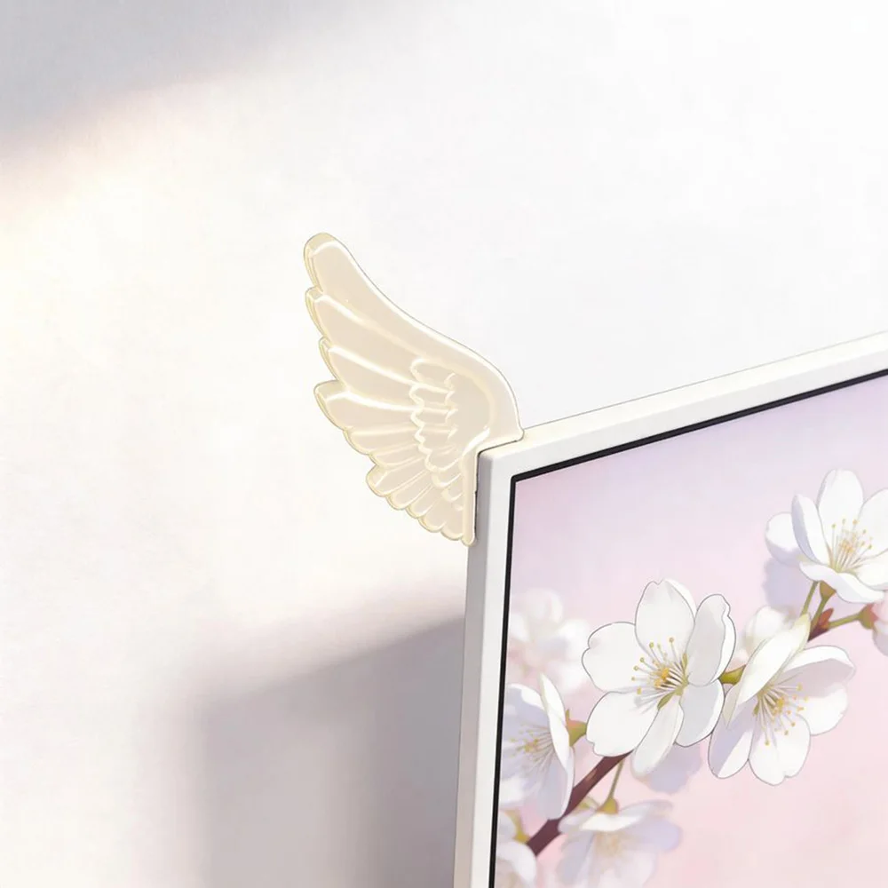 Creative Wings Monitor Ears Decor Cute Aesthetic Desktop Ornament E-sports Room Office Display Decoration