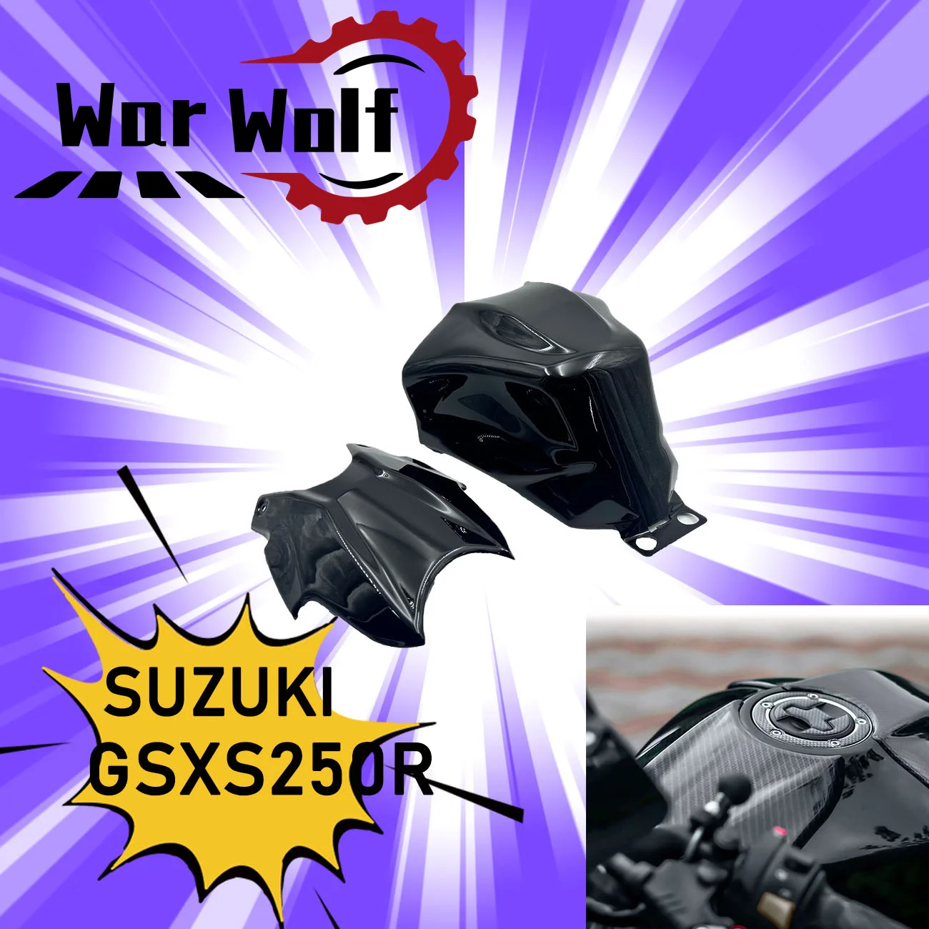 For SUZUKI GSX250R GSX-250R GSXR 250R Motorcycle Carbon Pattern Tank Pad Sticker Tank Protect Cover Guard Fuel Tank Protection