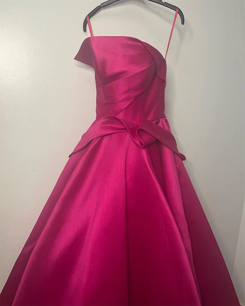 Strapless A Line Satin Formal Occasion Evening Gown Ramada Evening Dresses Long Luxury  Celebrity