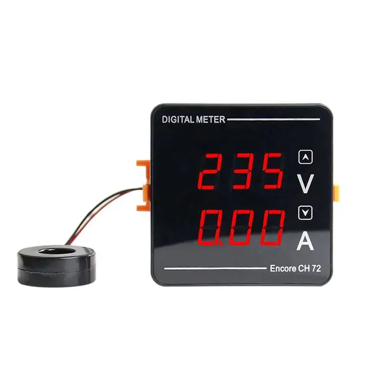 Compteur à double affichage numérique de tension et de courant, AC50-500V 1-120A 72x72x32mm, Instrument numérique de haute précision