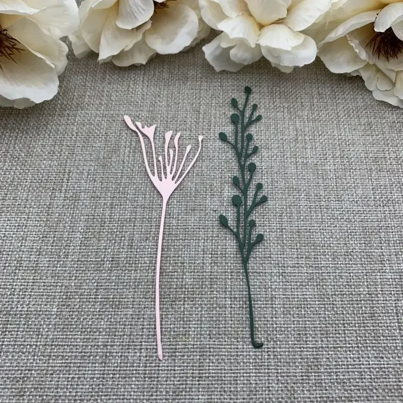 

Металлические вырубные ножи для декоративной резки в форме фруктовых веток и листьев для скрапбукинга, тиснения и рукоделия