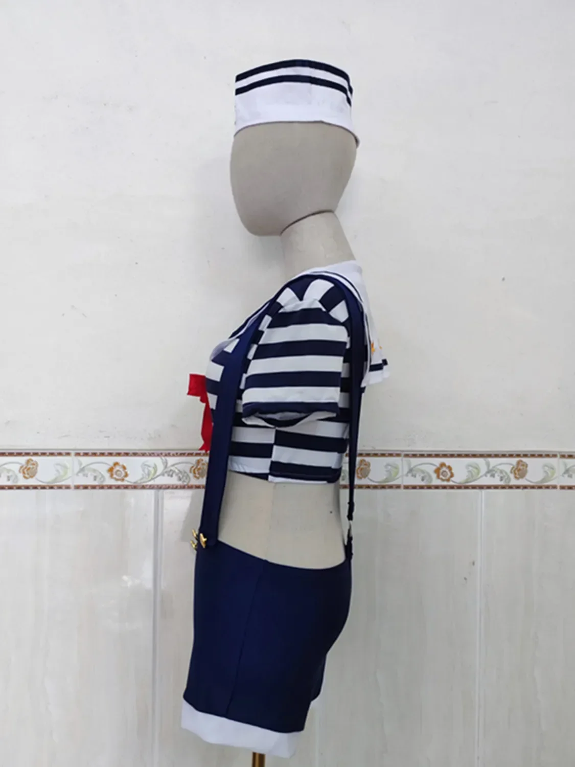 Disfraz de marinero azul marino para fiesta de Carnaval y Halloween، puesta en scquina، soldado marino، فيستدو دي كوسبلاي