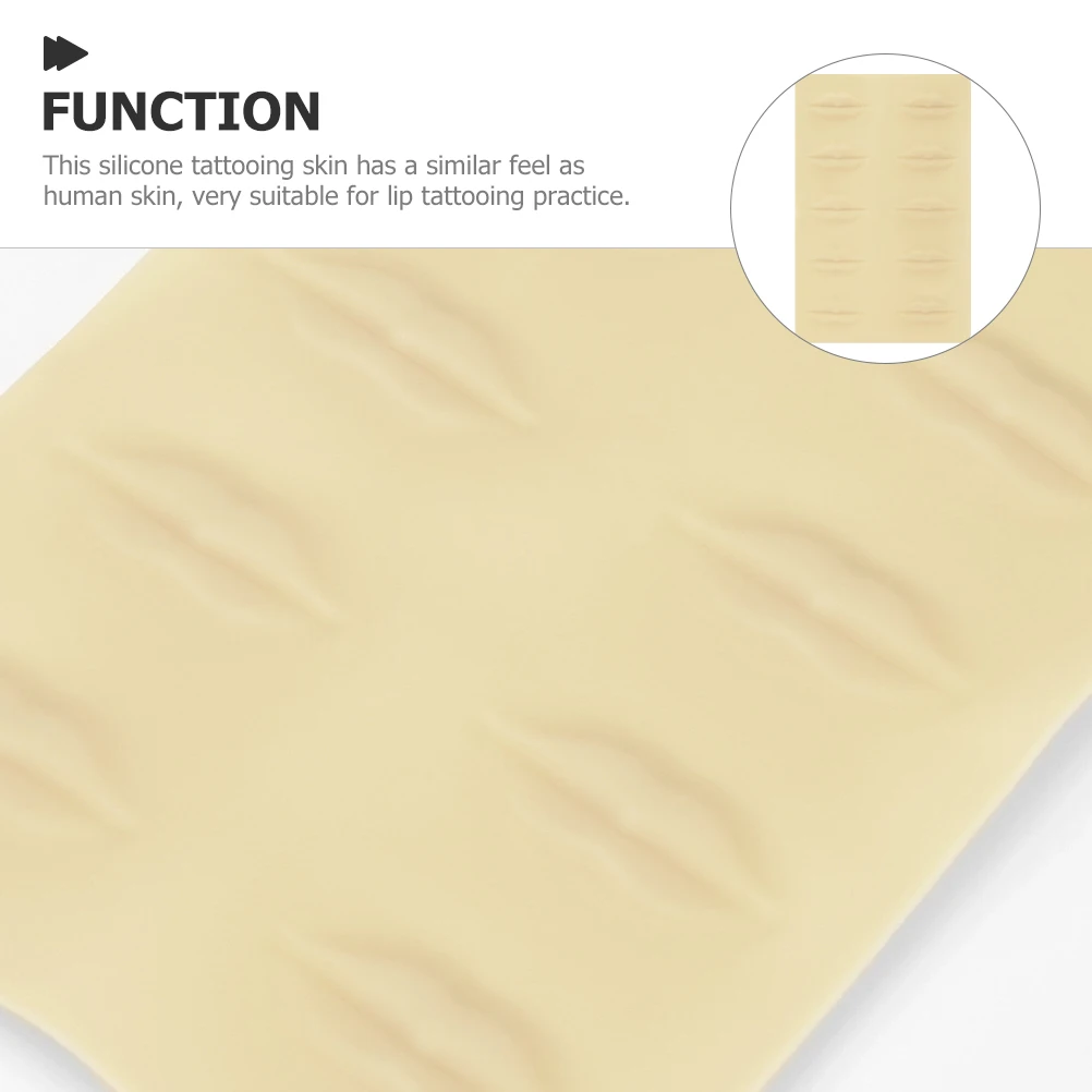 

Silicone Practice for Lip Tattooing Microblading Beginners Fake Skin Double Lip Microblading Skin Side Practical Elastic