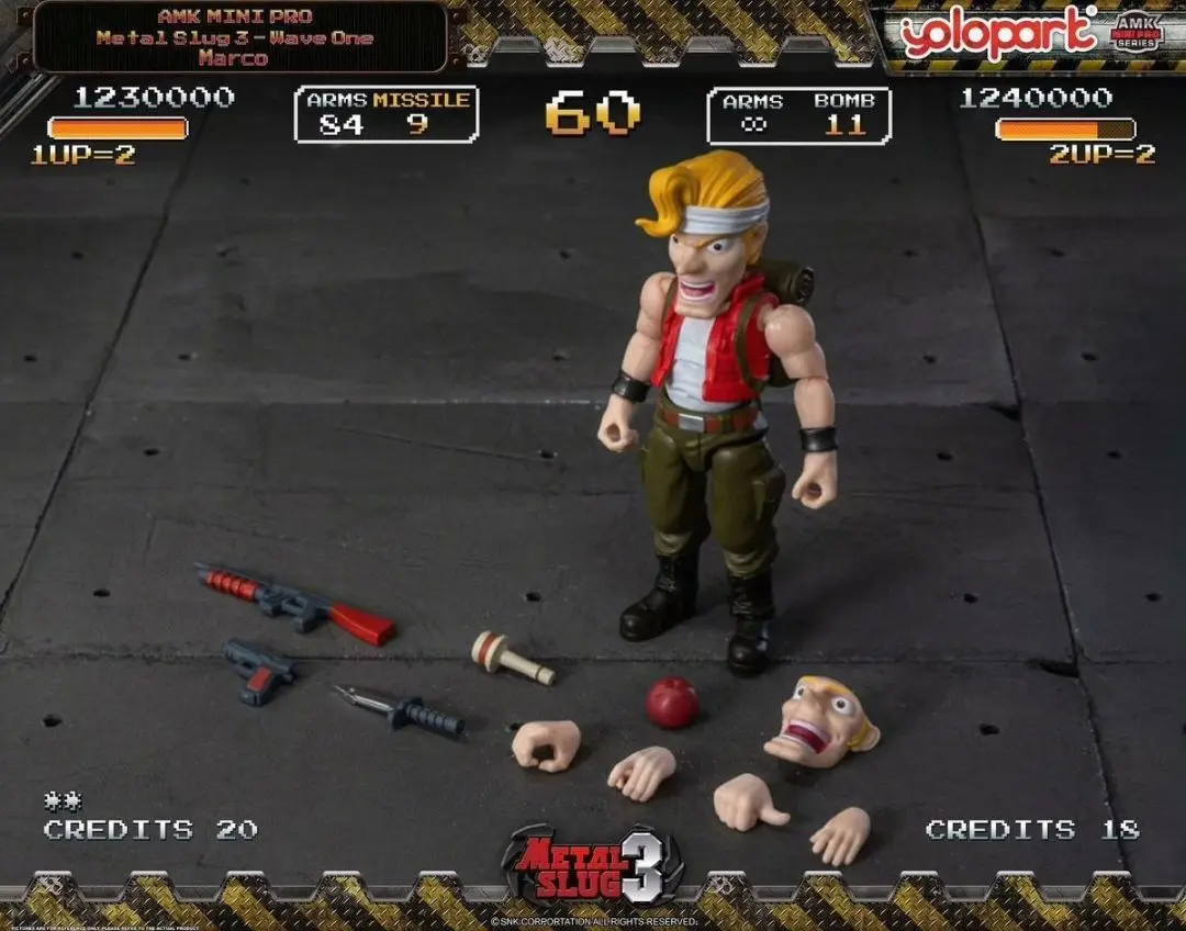 In-stock YOLOPARK Metal Slug 3 First Wave AMK Mini Series Marco Ostrich Vehicle Pre-assembled Action Figure Collectible Gift - view 6