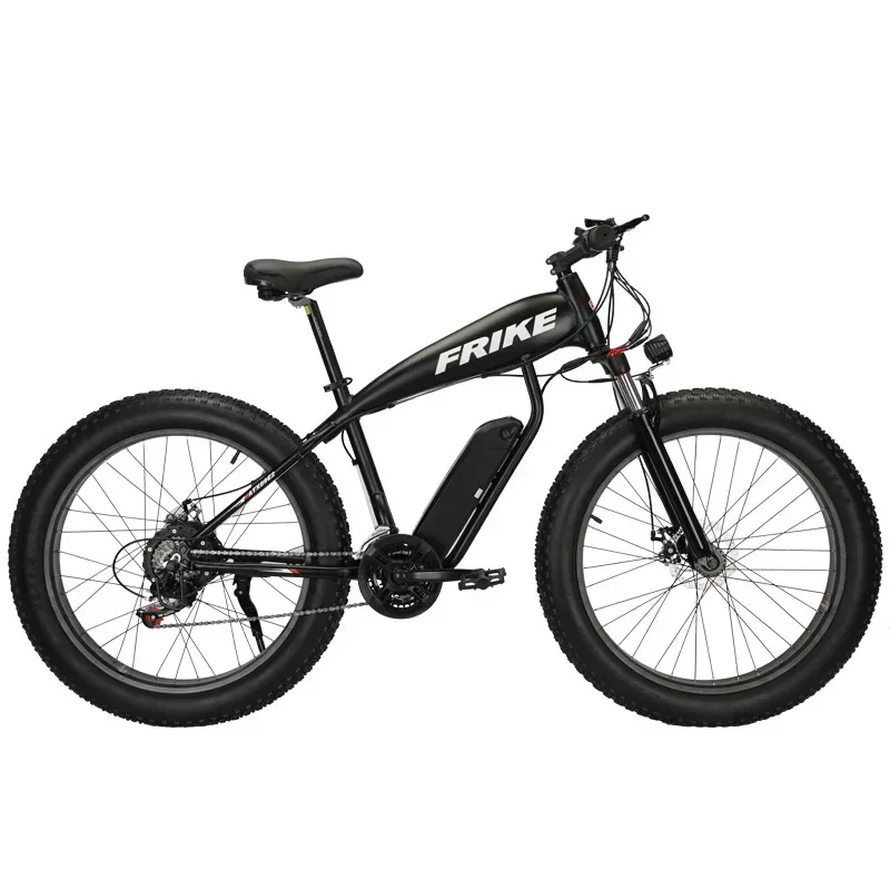 -For 26 Inch Lithium Battery Fat Tire Snow Off-road Electric Assisted Bicycle Mountain Bike